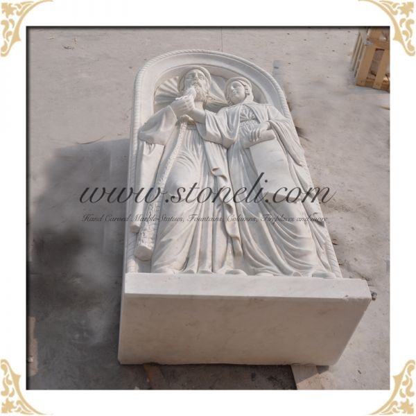 MARBLE RELIGIOUS STATUE