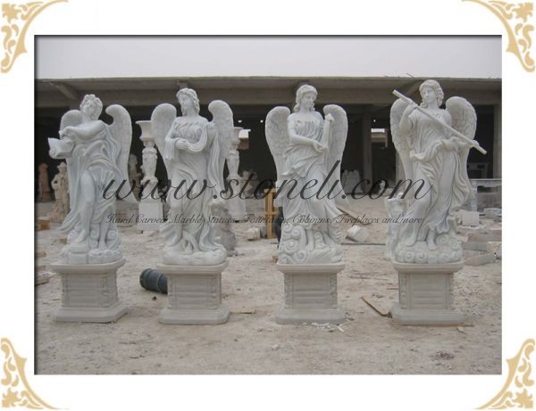 MARBLE RELIGIOUS STATUE