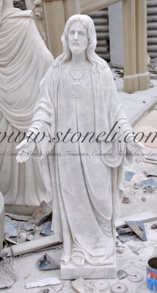 MARBLE RELIGIOUS STATUE