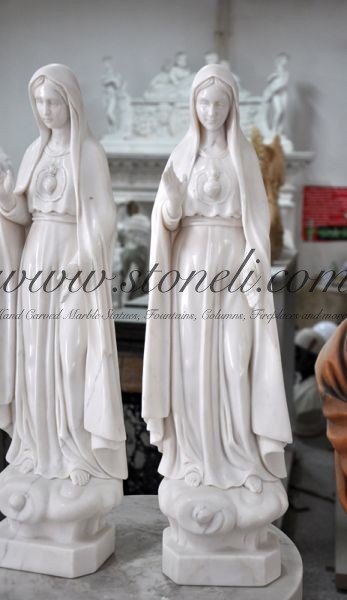 MARBLE RELIGIOUS STATUE