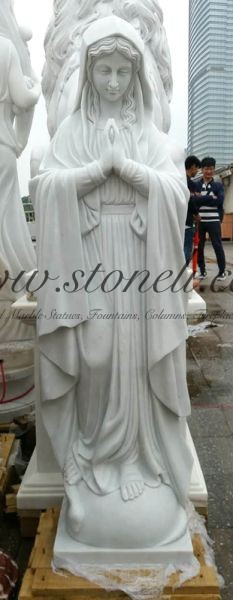 MARBLE RELIGIOUS STATUE