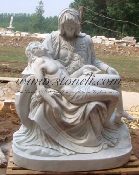 MARBLE RELIGIOUS STATUE