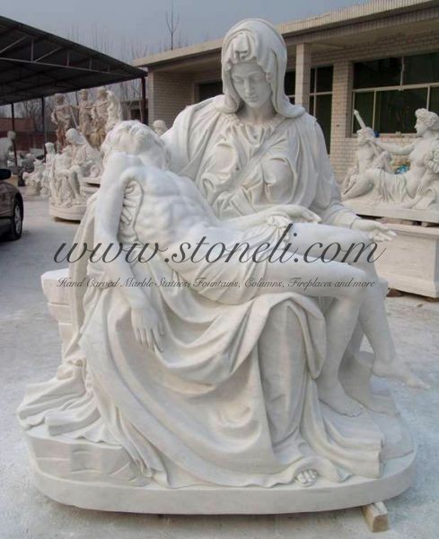 MARBLE RELIGIOUS STATUE