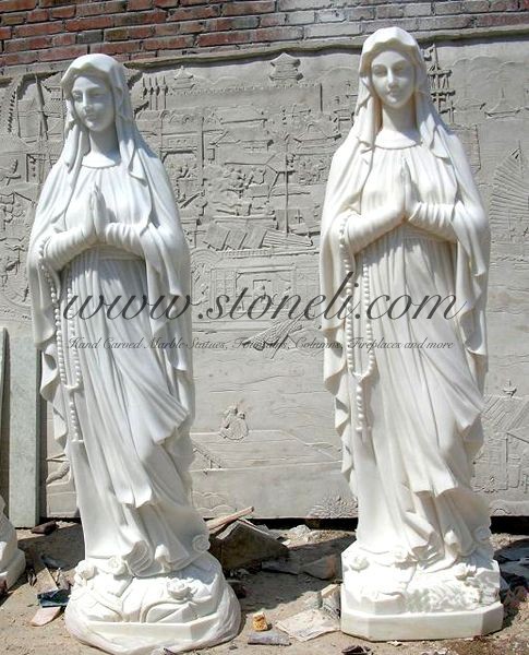 MARBLE RELIGIOUS STATUE