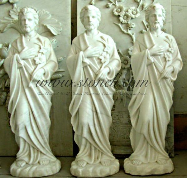 MARBLE RELIGIOUS STATUE