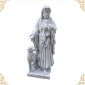 MARBLE RELIGIOUS STATUE, LRE - 012