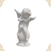 MARBLE RELIGIOUS STATUE, LRE - 036