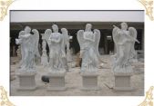 MARBLE RELIGIOUS STATUE, LRE - 032