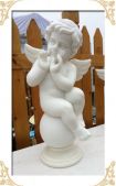MARBLE RELIGIOUS STATUE, LRE - 042