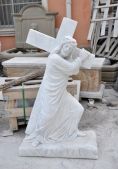MARBLE RELIGIOUS STATUE, LRE - 044