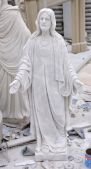 MARBLE RELIGIOUS STATUE, LRE - 045