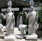 MARBLE RELIGIOUS STATUE, LRE - 060