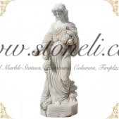 LST - 003, MARBLE SCULPTURE WITH FLOWER