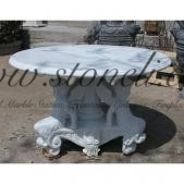 MARBLE TABLE & CHAIR, MARBLE TABLE & CHAIR