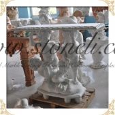 MARBLE TABLE and CHAIR, LTA - 035